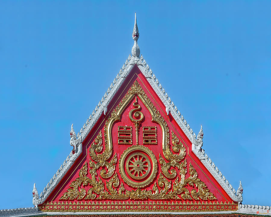 Wat Khao Phra Phutthabat Bang Sai Phra Ubosot Gable DTHCB0295 Photograph by Gerry Gantt