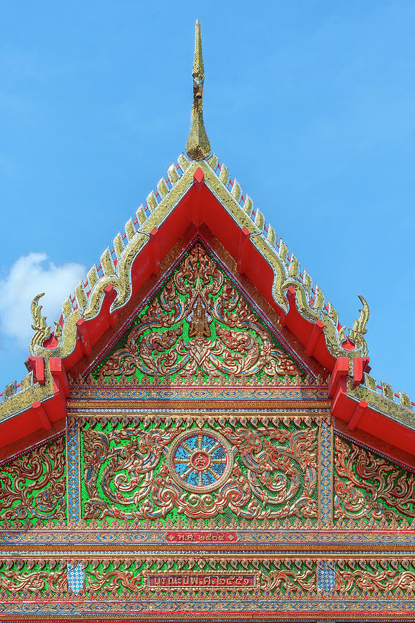 Wat Kunnathi Ruttharam Hall Gable DTHB2221 Photograph by Gerry Gantt