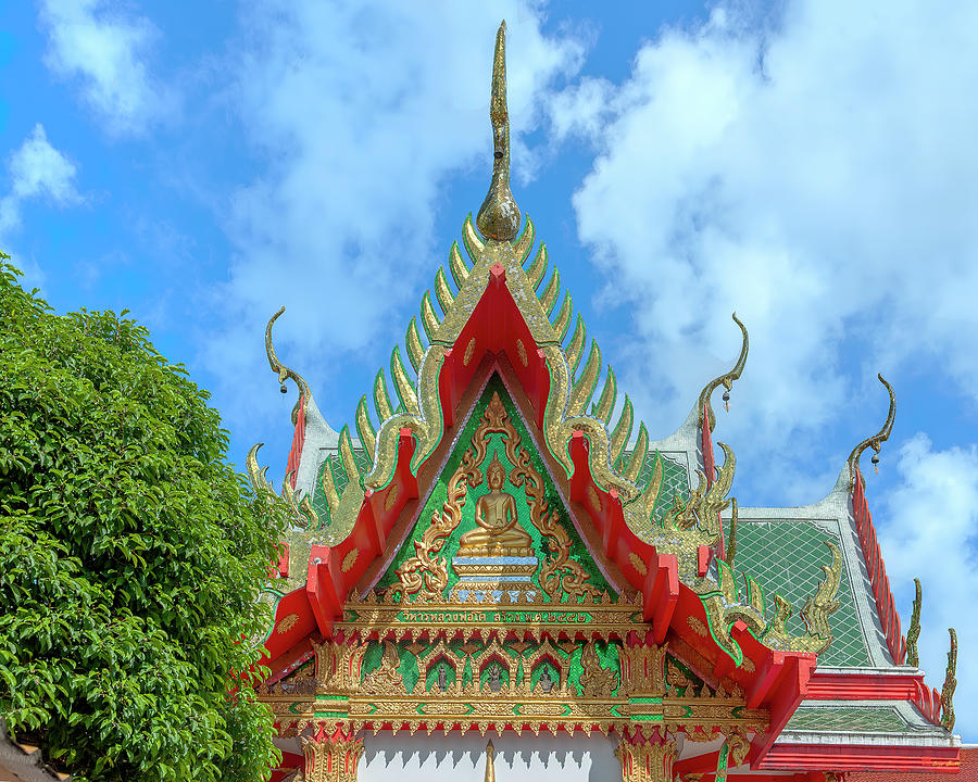 Wat Liab Ratbamrung Wihan Luang Pho Ko Side Gable DTHB2364 Photograph by Gerry Gantt