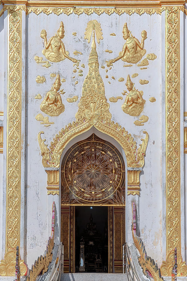 Wat Mahathat Phra Ubosot Entrance DTHNP0136 Photograph by Gerry Gantt