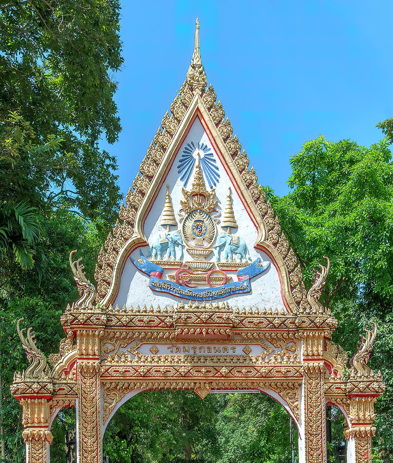Wat Maruk Khanakhon Temple Gate DTHNP0058 Photograph by Gerry Gantt