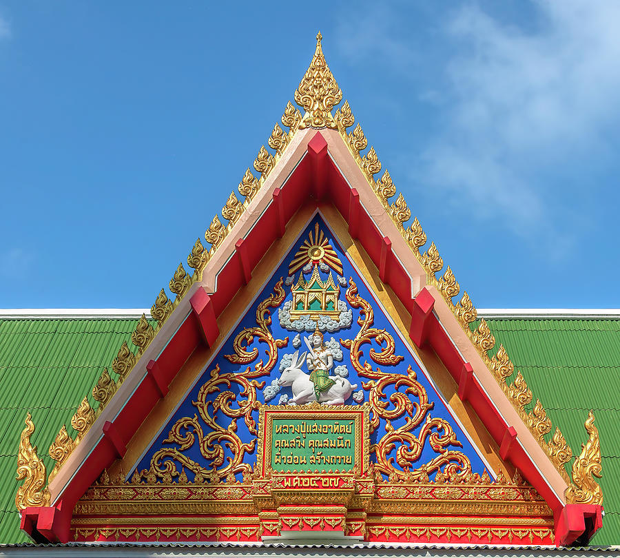 Wat Nai Song Wihan Gable DTHSP0215 Photograph by Gerry Gantt