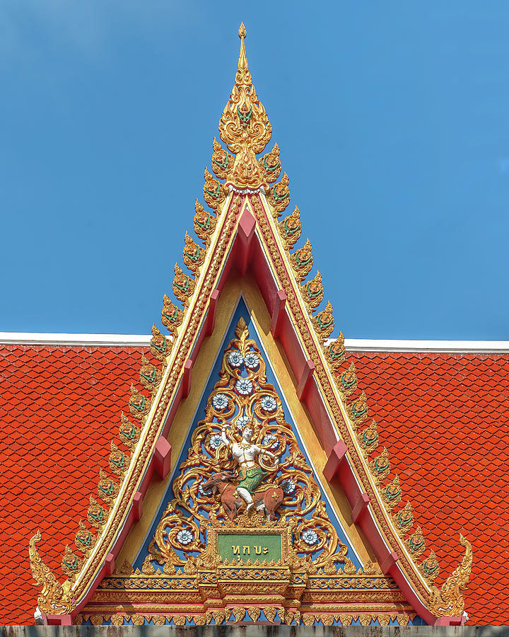 Wat Nai Song Wihan Gable DTHSP0216 Photograph by Gerry Gantt