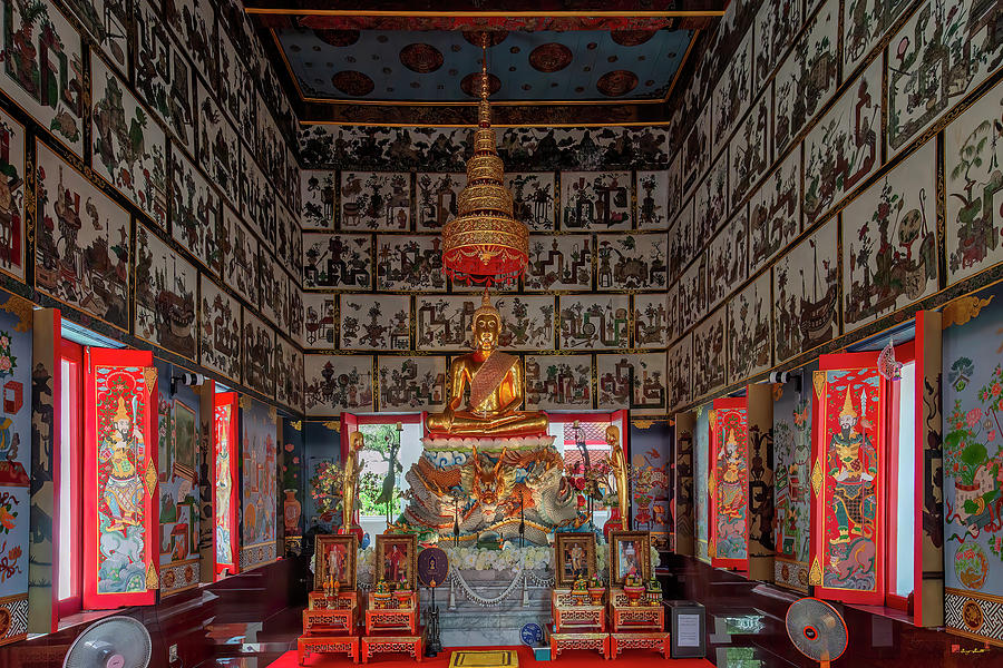 Wat Nak Prok Phra Ubosot Interior DTHB2478 Photograph by Gerry Gantt