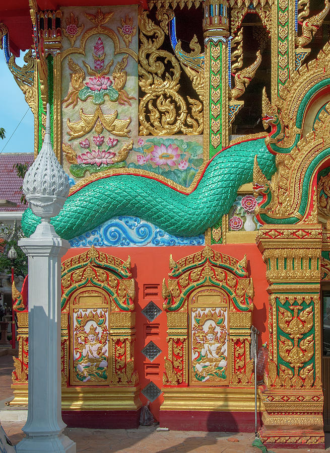 Wat Nak Prok Wihan Ornamentation DTHB1885 Photograph by Gerry Gantt