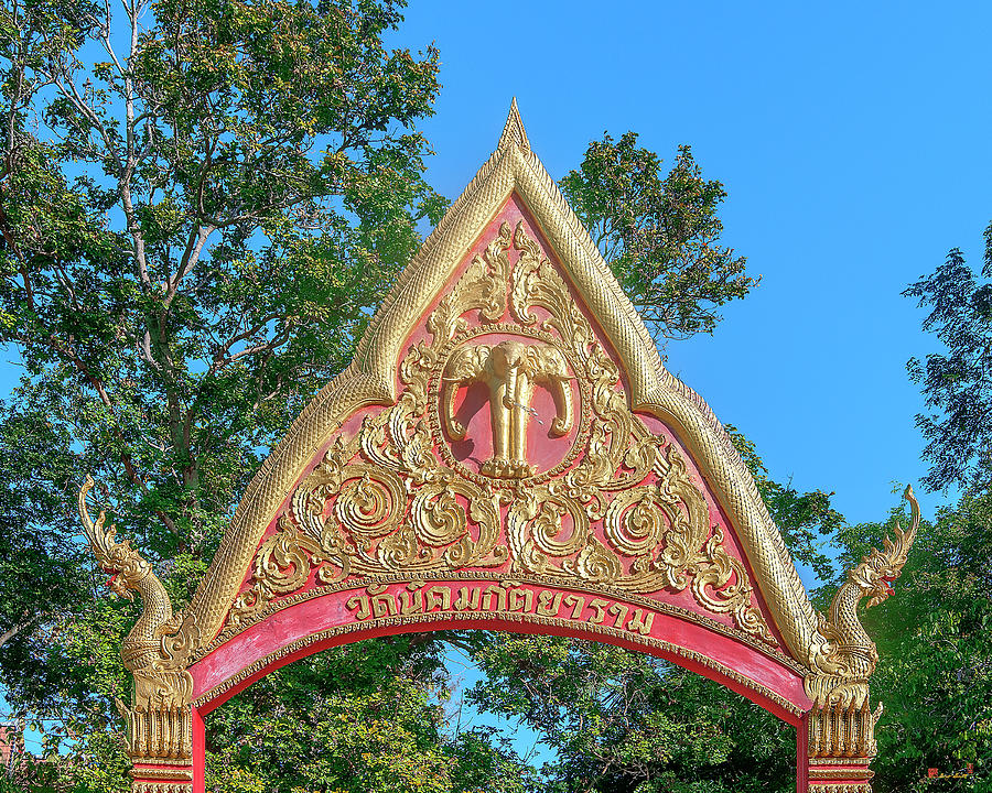 Wat Nikom Kitiyaram Temple Gate DTHU1440 Photograph by Gerry Gantt