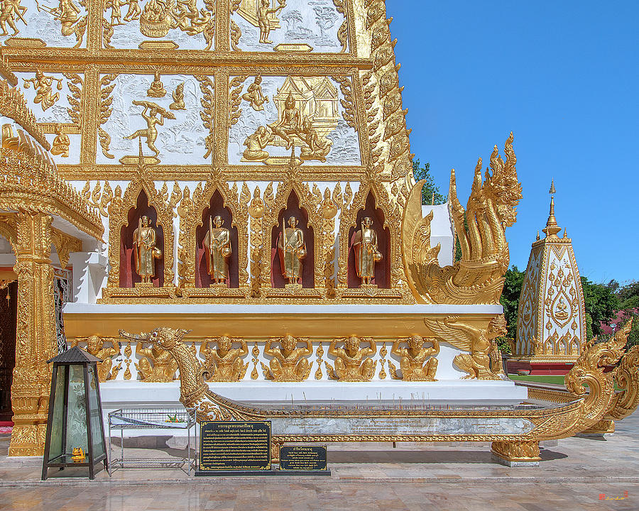 Wat Nong Bua Bua East Side of Phra That Chedi Si Maha Pho Base DTHU1249 Photograph by Gerry Gantt
