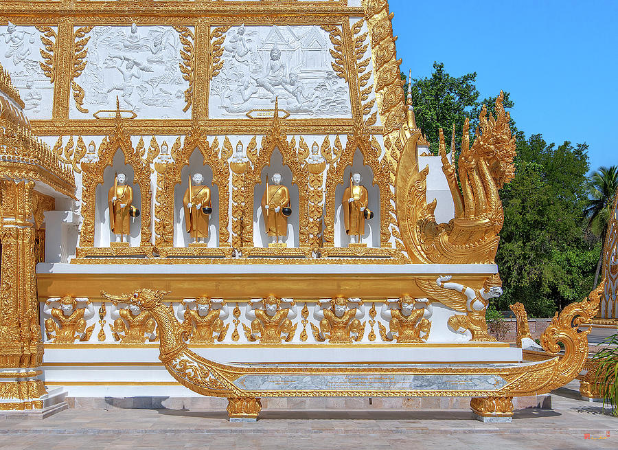 Wat Nong Bua East Side of Phra That Chedi Si Maha Pho Base DTHU0449 Photograph by Gerry Gantt