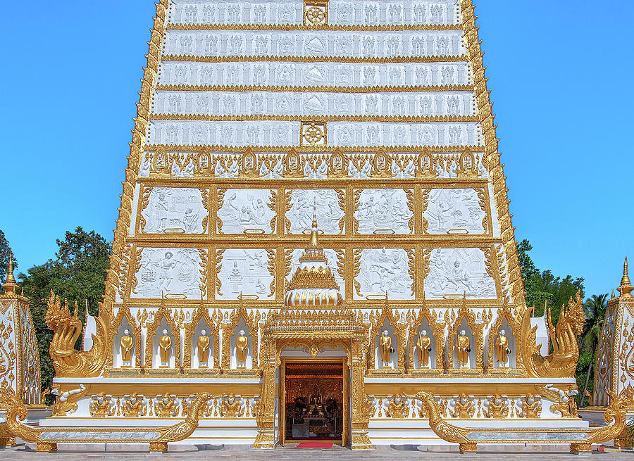 Wat Nong Bua Main Stupa Base DTHU453 Photograph by Gerry Gantt