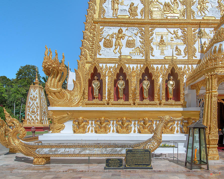 Wat Nong Bua West Side of Phra That Chedi Si Maha Pho Base DTHU1247 Photograph by Gerry Gantt