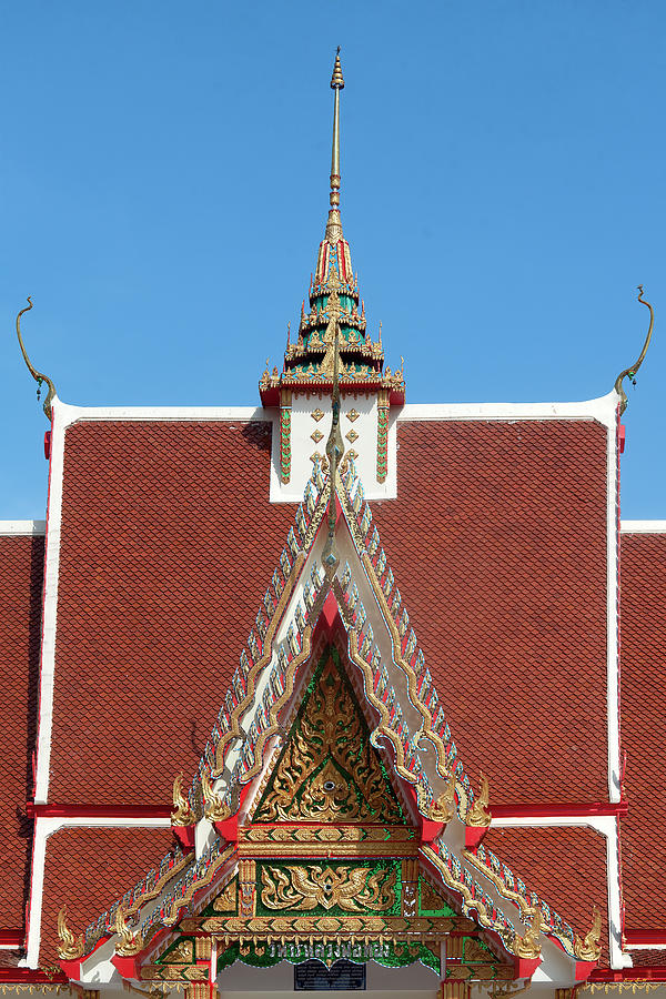 Wat Nong Ja Bok Wihan Luang Pho Thong Gable DTHNR0254 Photograph by Gerry Gantt