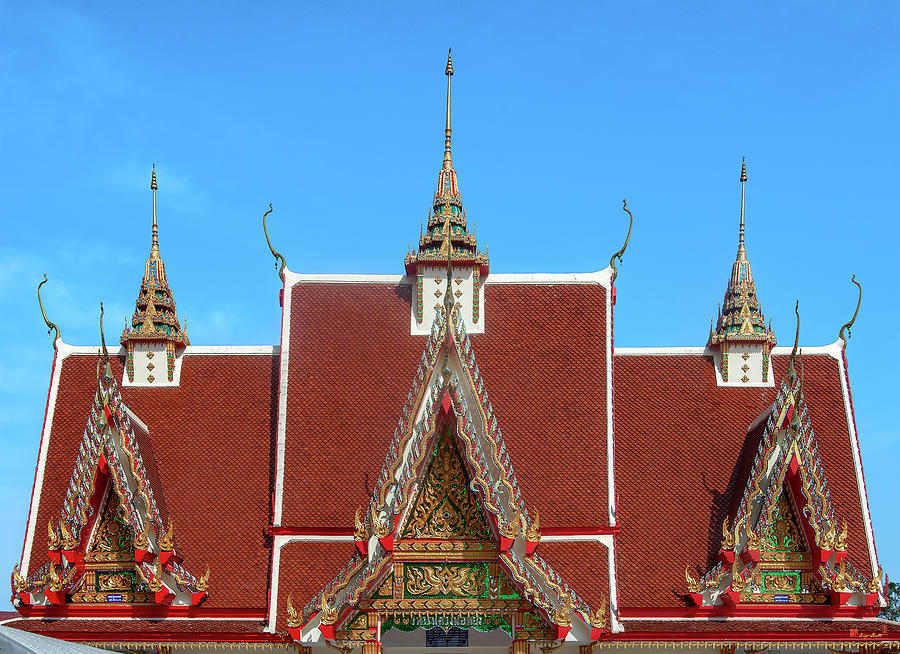 Wat Nong Ja Bok Wihan Luang Pho Thong Roof DTHNR0253 Photograph by Gerry Gantt