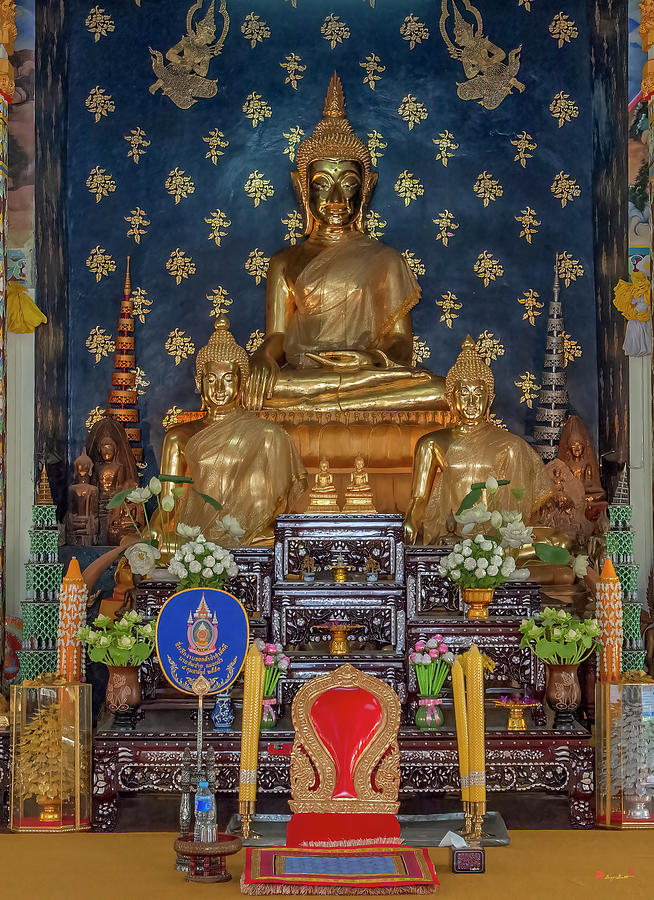 Wat Okat Phra Ubosot Buddha Images DTHNP0257 Photograph by Gerry Gantt