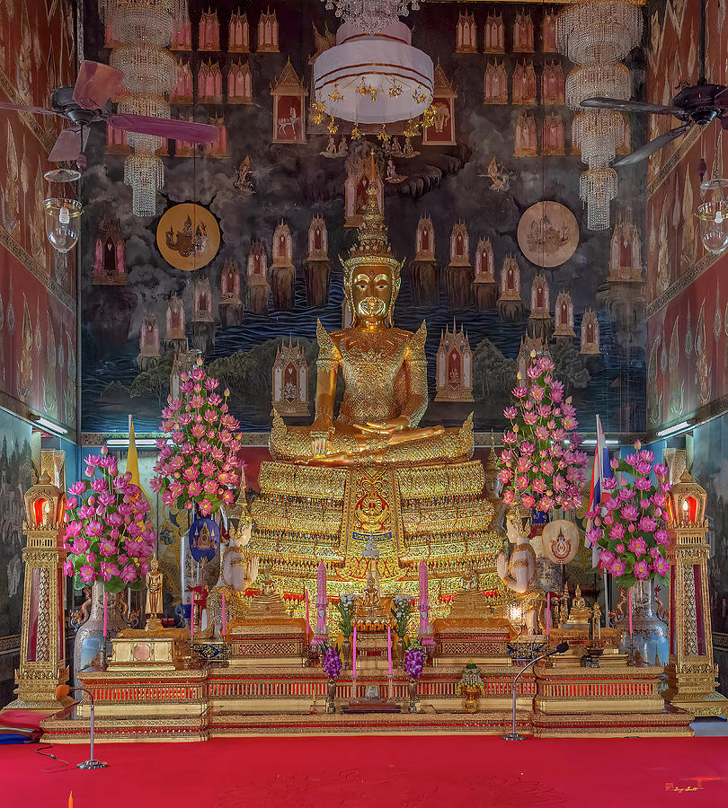 Wat Pathum Khongkha Phra Ubosot Principal Buddha Image DTHB2312 Photograph by Gerry Gantt