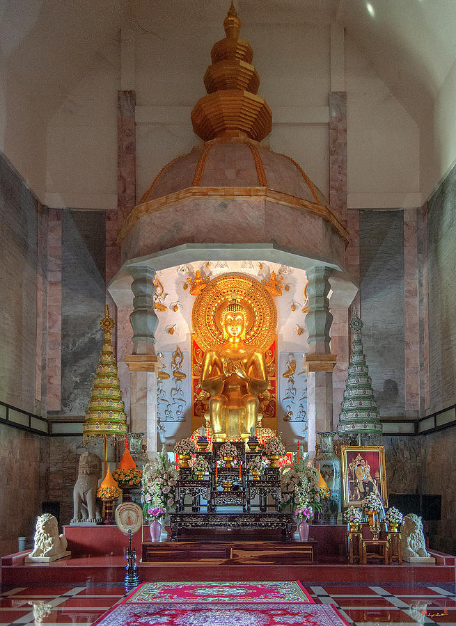 Wat Phayap Phra Ubosot Buddha Image DTHNR0119 Photograph by Gerry Gantt