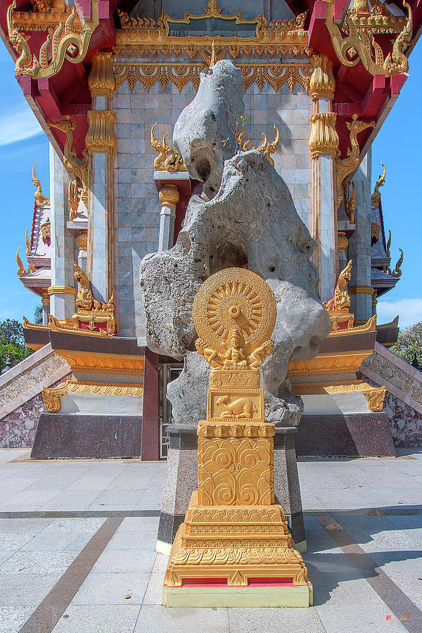 Wat Phayap Phra Ubosot Wheel of Dhamma DTHNR0127 Photograph by Gerry Gantt
