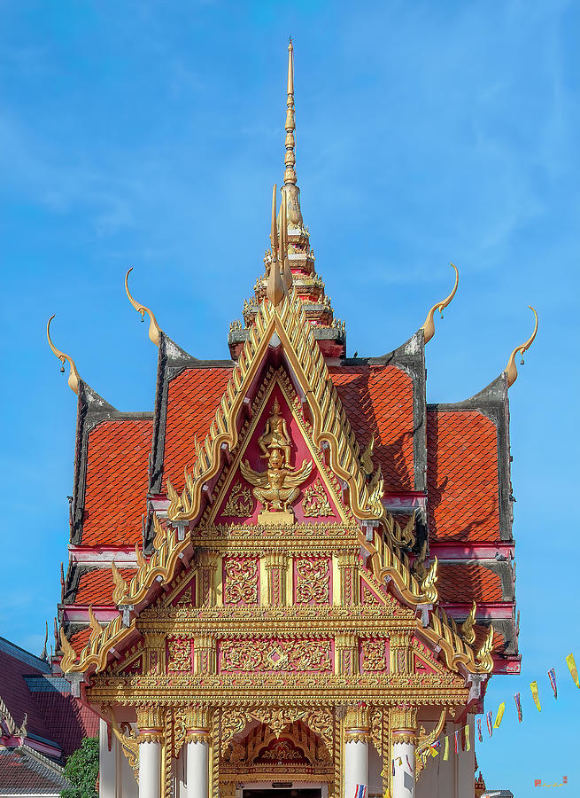 Wat Pho Sri Ho Phra Thong Gable DTHNP0074 Photograph by Gerry Gantt