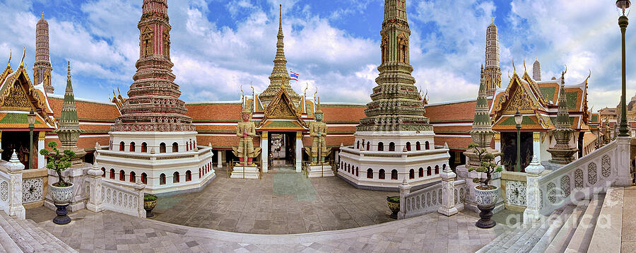 Stupas Photograph - Wat Phra Kaew by David Zanzinger