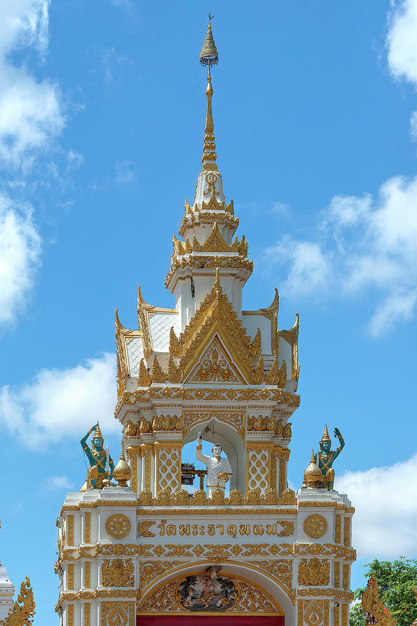 Wat Phra That Phanom Temple Gate DTHNP0004 Photograph by Gerry Gantt