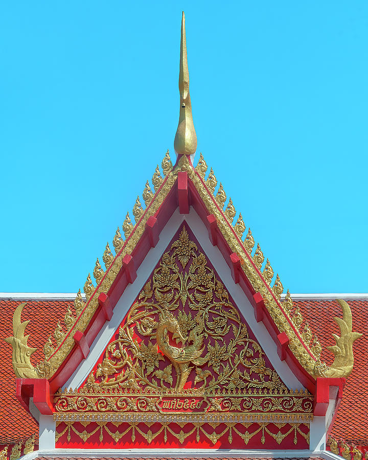 Wat Pradittharam Gable DTHB1717 Photograph by Gerry Gantt