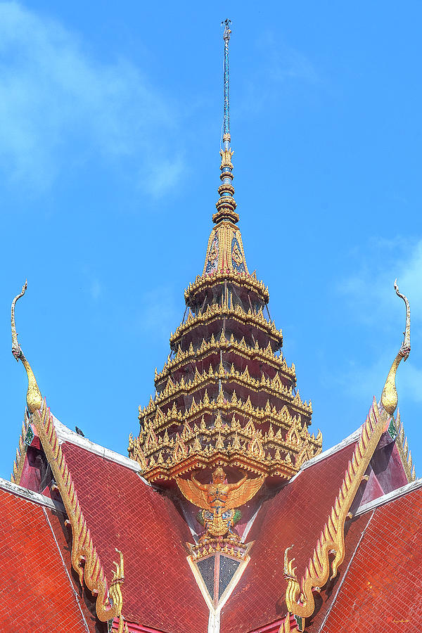 Wat Sakae Phra Ubosot Spire DTHNR0154 Photograph by Gerry Gantt