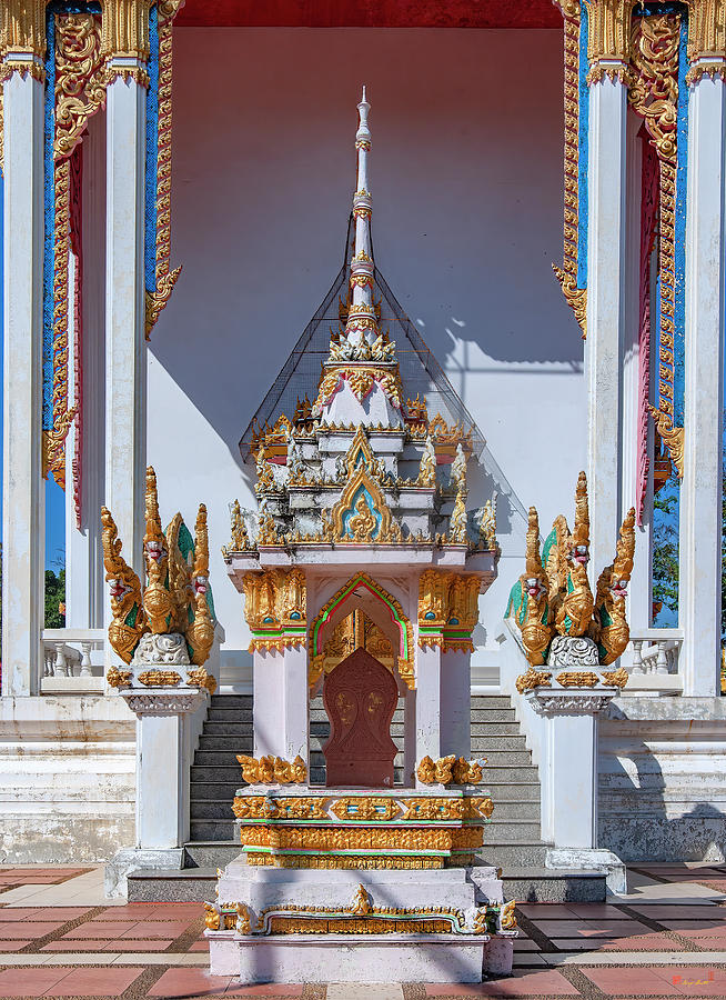 Wat Sala Yen Phra Ubosot Boundary Stone DTHNR0437 Photograph by Gerry Gantt