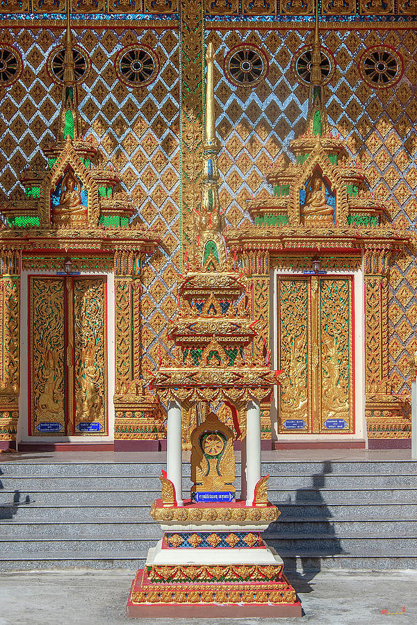 Wat Si Saeng Thong Phra Ubosot Boundary Stone DTHU1458 Photograph by Gerry Gantt