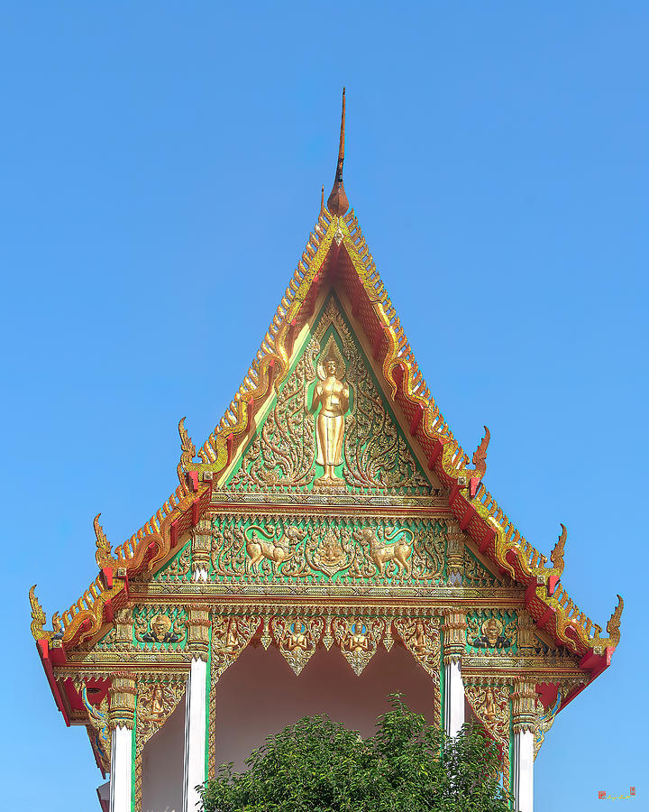Wat Sing Thong Phra Ubosot Gable DTHNB0004 Photograph by Gerry Gantt