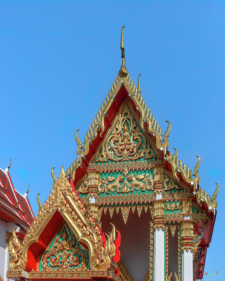 Wat Sing Thong Phra Wihan Gable and Wall Gate DTHNB0019 Photograph by Gerry Gantt