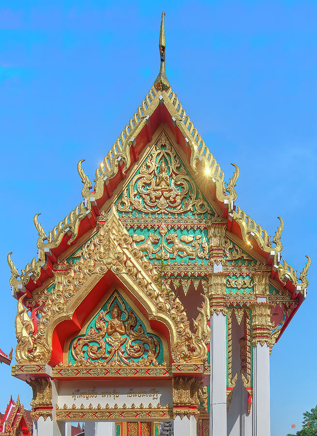 Wat Sing Thong Phra Wihan Wall Gate and Gable DTHNB0017 Photograph by Gerry Gantt