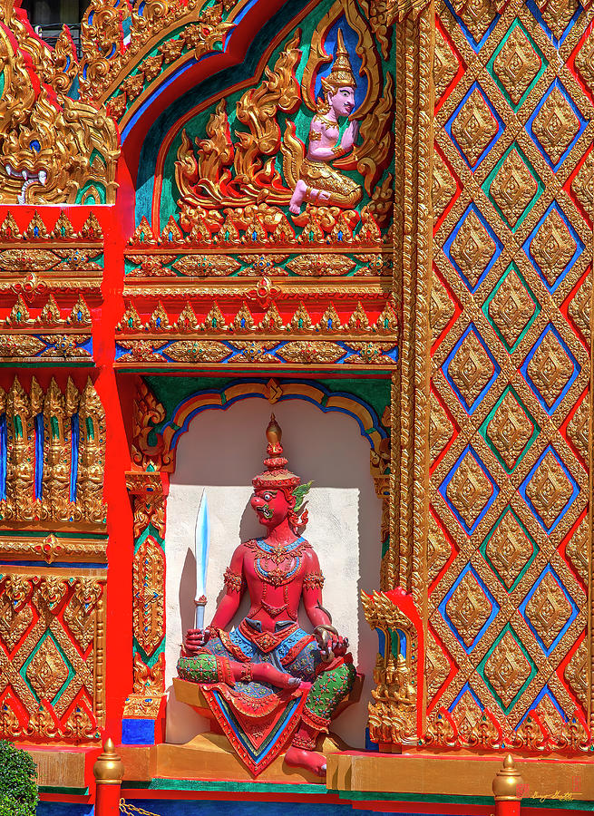 Wat Soi Thong Temple Gate Guardian Demon DTHB2442 Photograph by Gerry Gantt