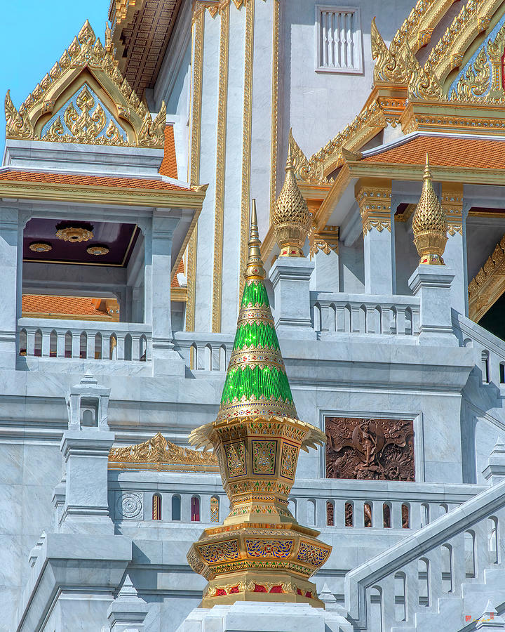 Wat Traimit Phra Maha Mondop Finials DTHB0676 Photograph by Gerry Gantt