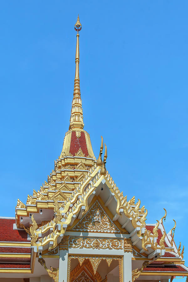 Wat Uthai Tharam Shrine Gable and Spire DTHB2198 Photograph by Gerry Gantt