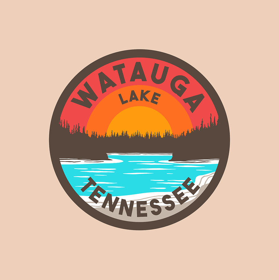 Watauga Lake Tennessee Graphic Digital Art by Heather Applegate