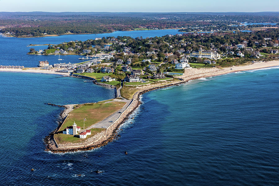 Watch Hill Lighthouse, RI Photograph by Dave Cleaveland - Pixels