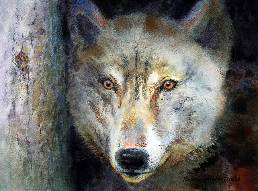 Watchful Eyes Painting by Vladimir Zhikhartsev