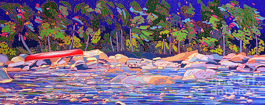 Watching the River Flow Painting by Shelley Newman