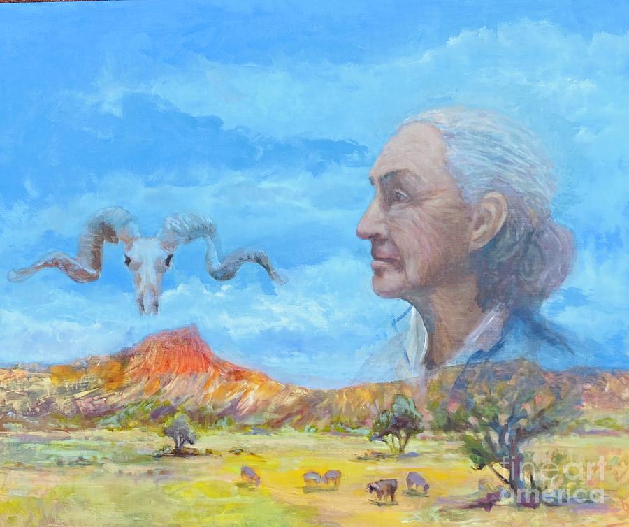 Watching Over Ghost Ranch Painting