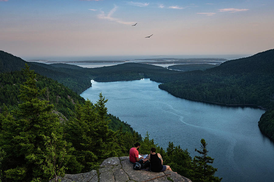 Watching over the Jordan Pond from the North Bubble Photograph by ...