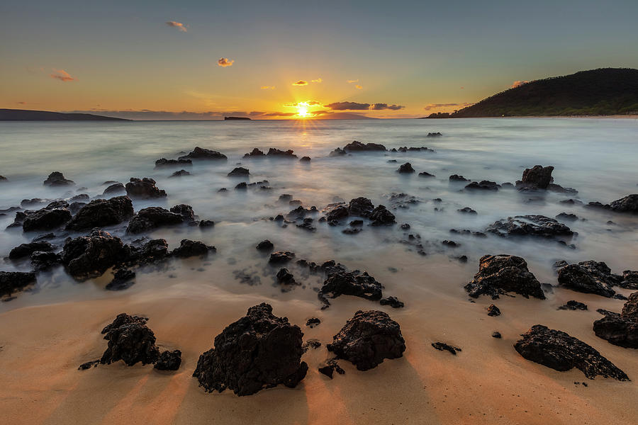 Watching Sunset from Big Beach on  Maui Photograph by Pierre Leclerc Photography