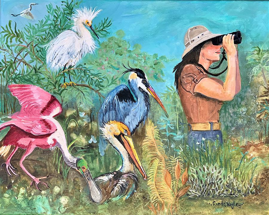 The Bird Whisperer Painting by Linda Kegley