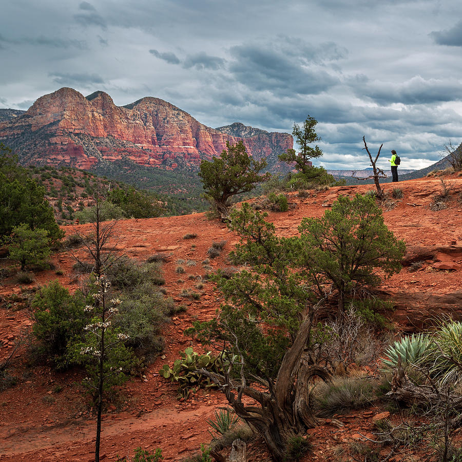 Watching the clouds in Sedona Photograph by Rick Strobaugh