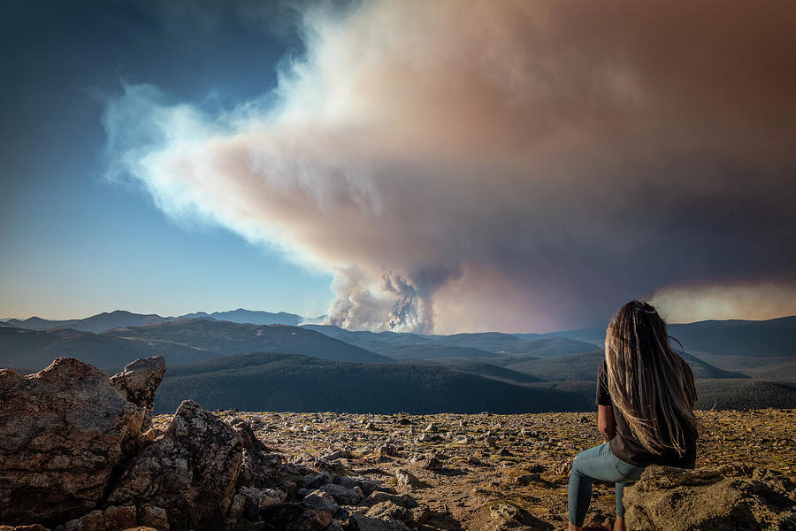 Watching the World Burn Photograph by Kevin Schwalbe