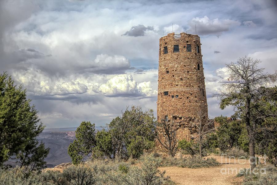 Grand Canyon National Park Photograph - Watchtower Grand Canyon Desert View   by Chuck Kuhn