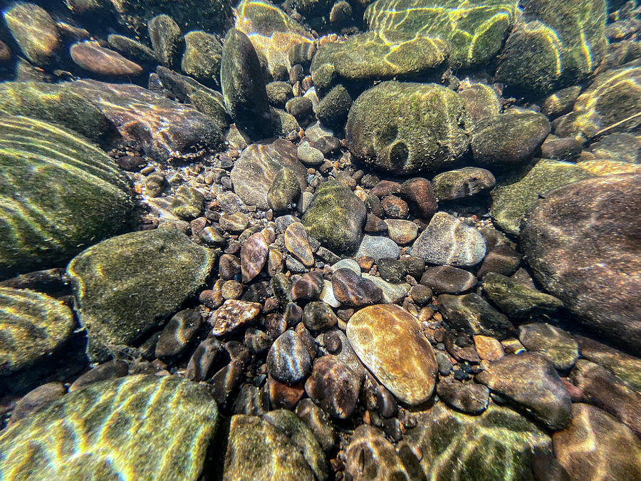 Water and Rocks Landscape Photograph by Amelia Pearn