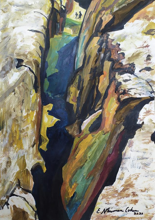 Water Between the Cliffs Painting by Esther Newman-Cohen