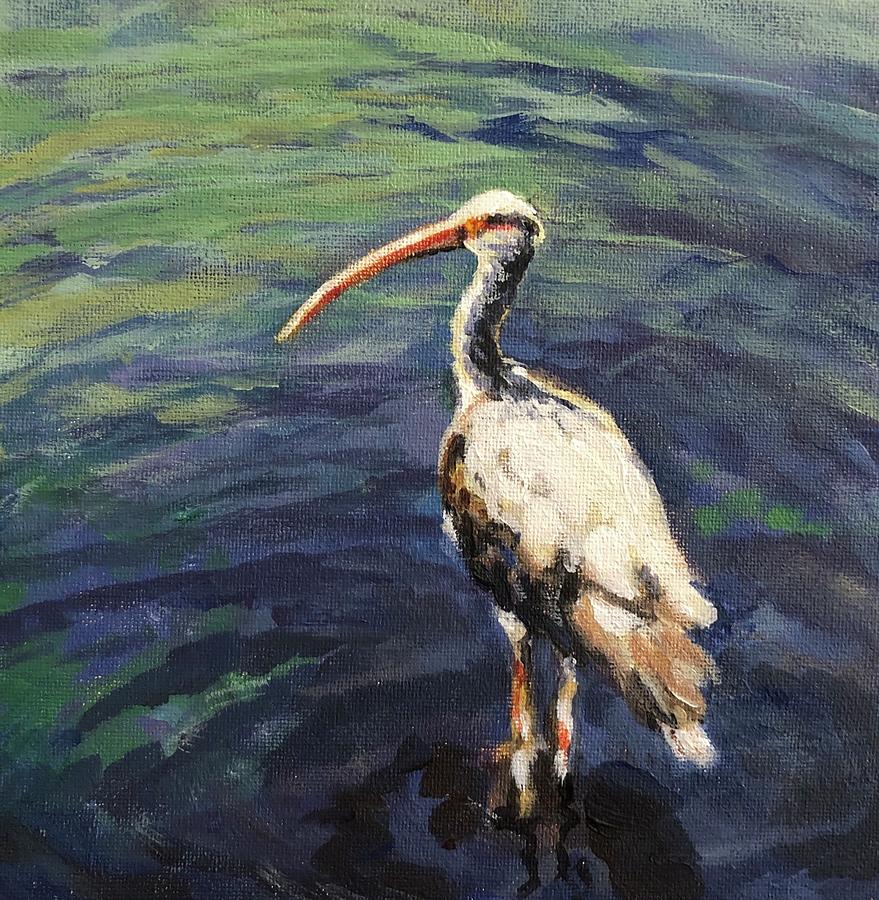 Water Bird Painting by Barbara A Rhoads - Fine Art America