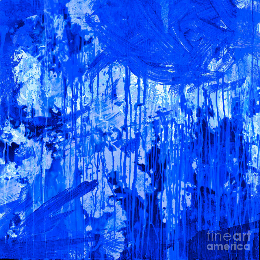 Water Blue - Abstrakt 01 - Dream Painting by Felix Von Altersheim