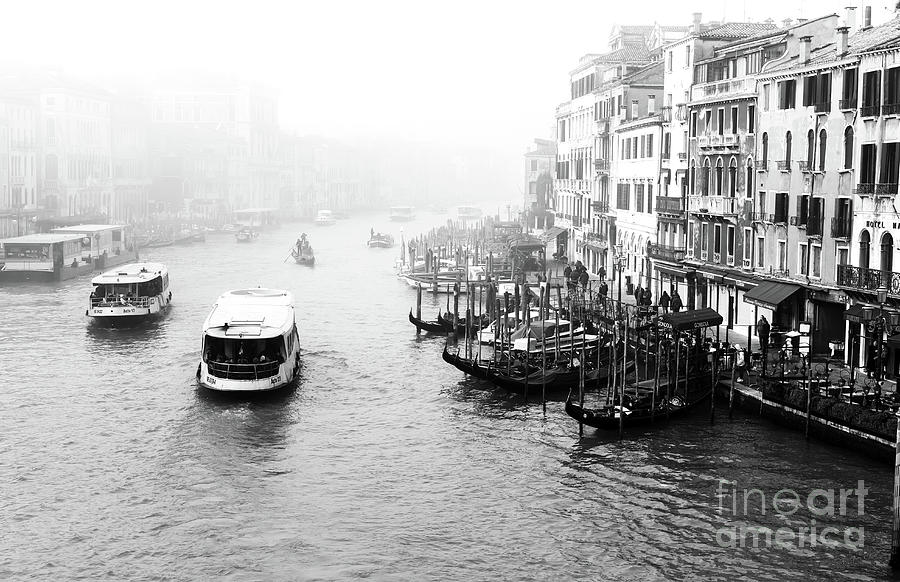 Water Bus on the Grand Canal in Venice Photograph by John Rizzuto