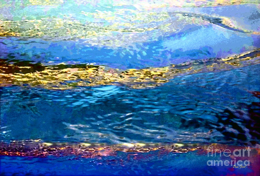 Water Catching The Light of the Setting Sun Digital Art by Dale Ford